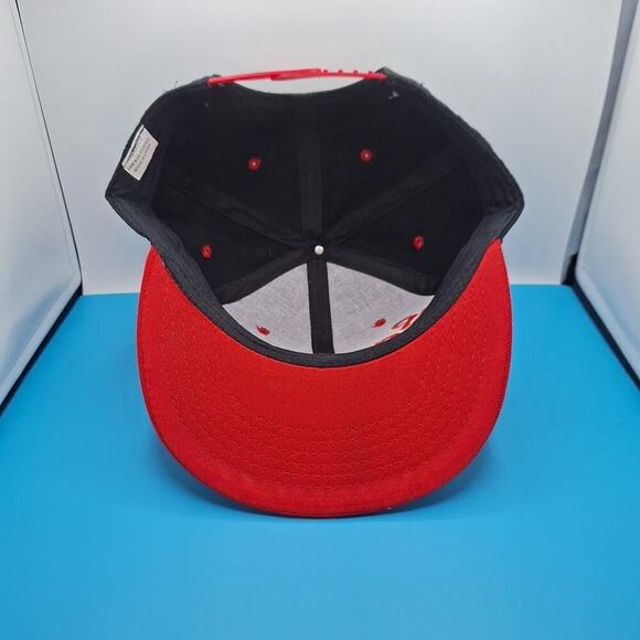 San Diego California Logo Hat Cap Snap Back Embroidered Black Red - Picture 6 of 6